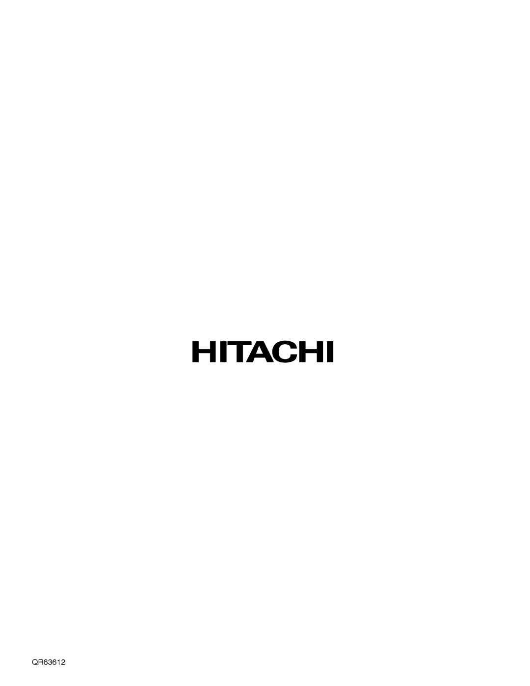 Hitachi 50C10E important safety instructions QR63612 