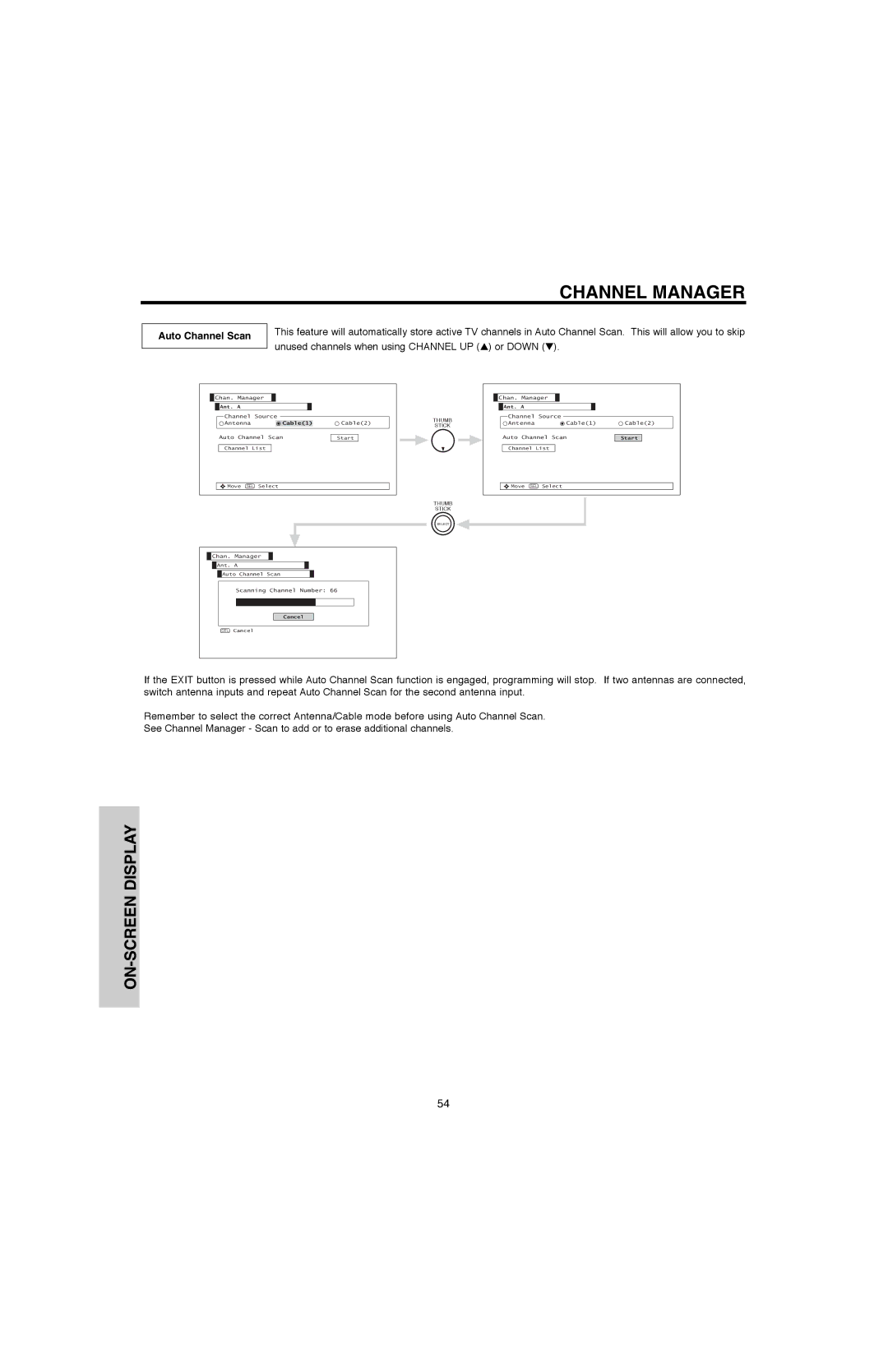 Hitachi 60V500E, 50V500G, 50V500E, 60V500A important safety instructions Auto Channel Scan, Cable1 