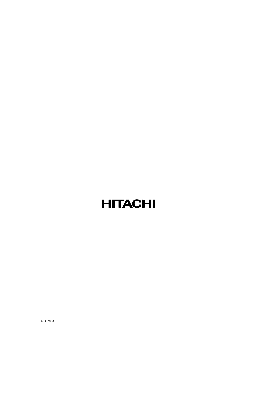 Hitachi 50V500G, 50V500E, 60V500E, 60V500A important safety instructions QR57028 