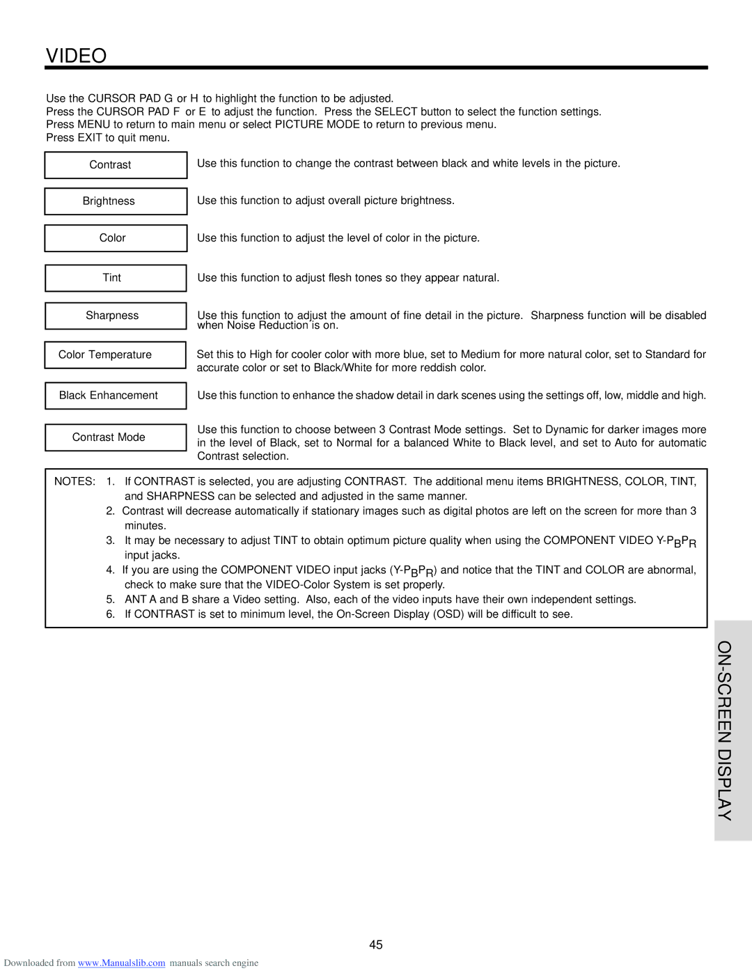 Hitachi 50V715, 50V710, 42V715, 60V710, 60V715 important safety instructions Video 