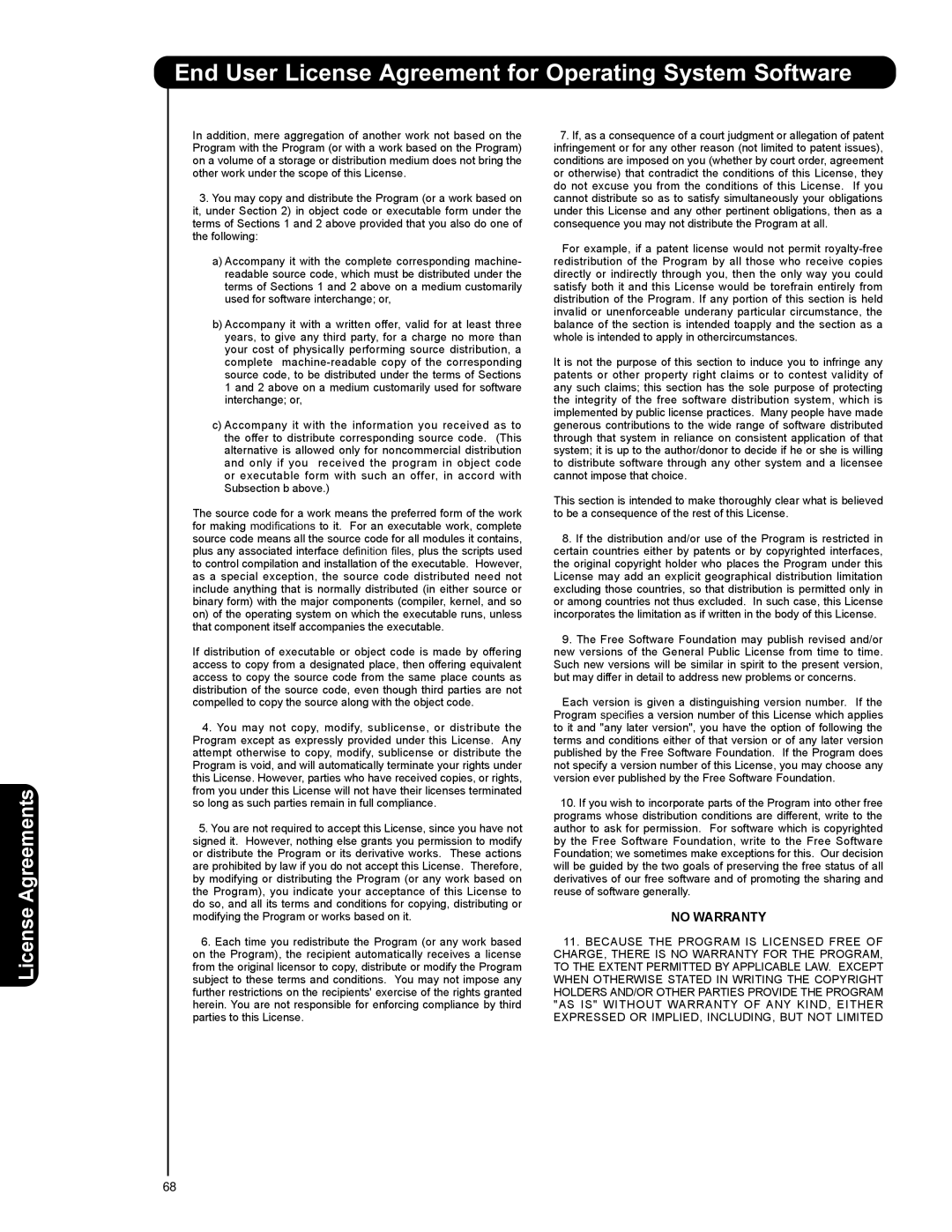 Hitachi 50VS69A 55VS69A important safety instructions No Warranty 