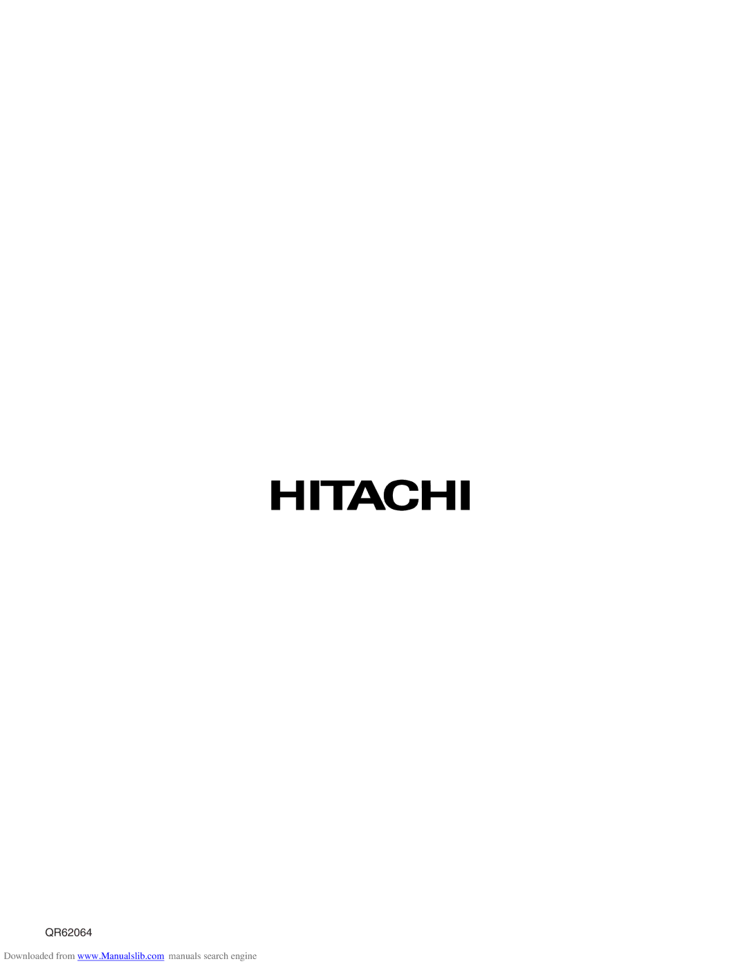 Hitachi 50VS810A, 70VS810, 60VS810A important safety instructions QR62064 