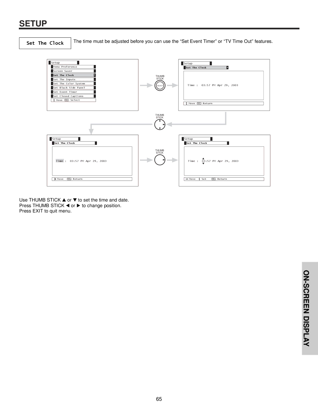 Hitachi 60VX500, 50VX500, 50V500A important safety instructions Set The Clock 