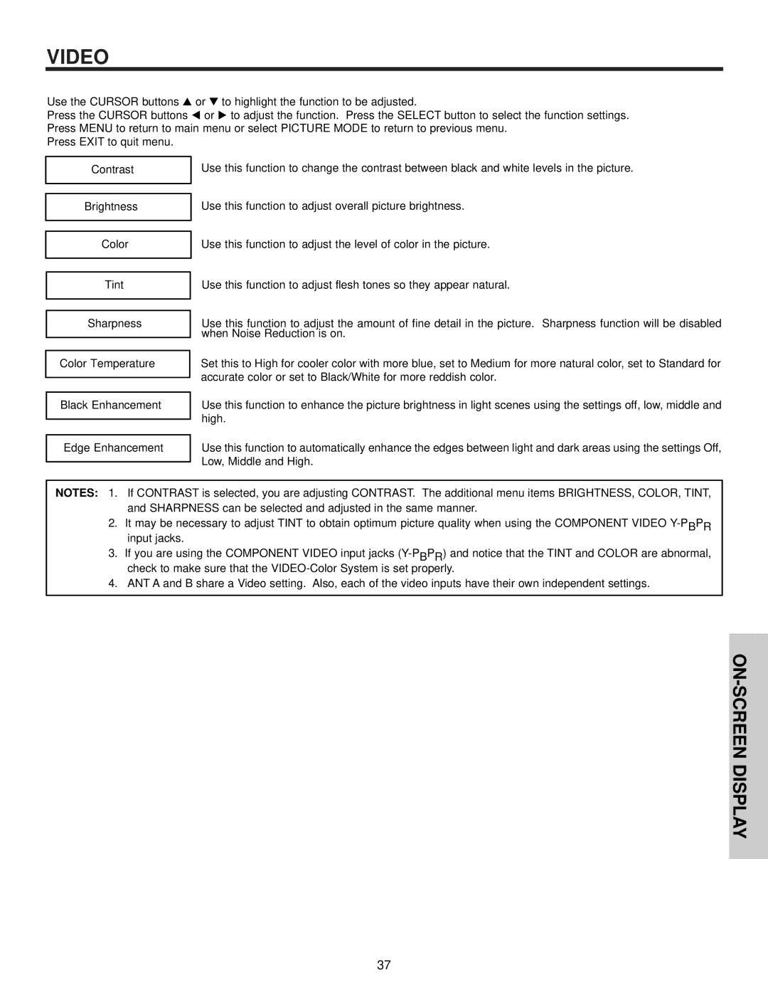 Hitachi 51F510 important safety instructions Video 