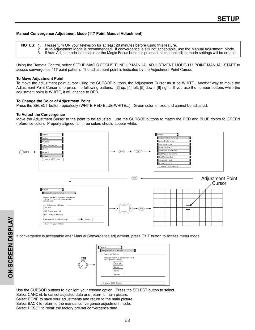 Hitachi 51F510 important safety instructions Setup 