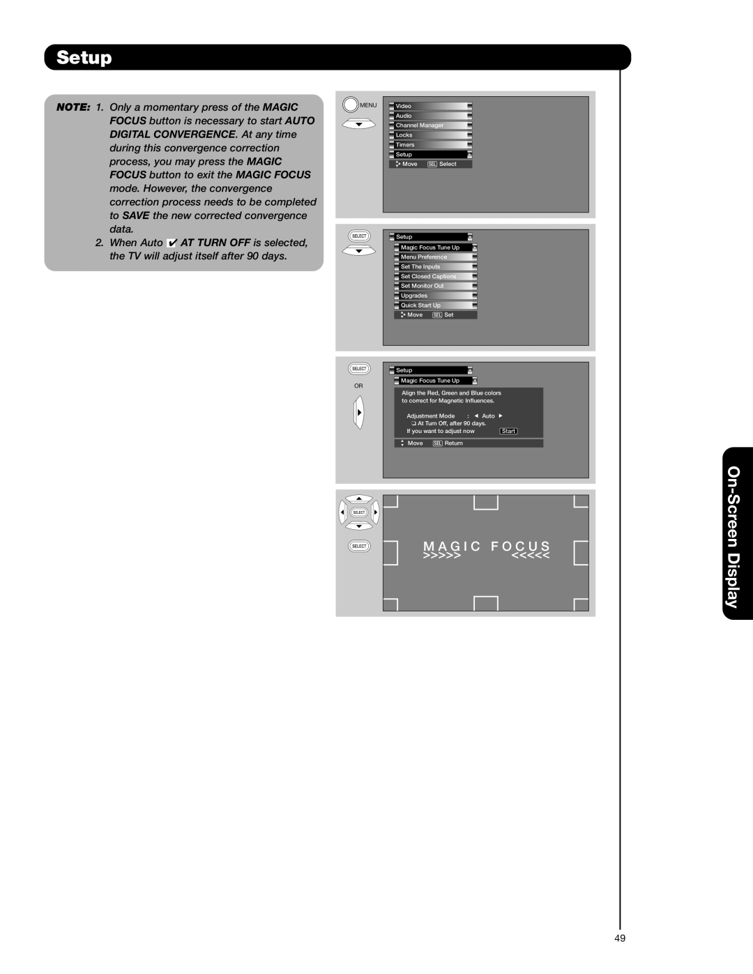 Hitachi 65F710A, 51F710A, 51F710E, 57F710A, 57F710E important safety instructions Menu 