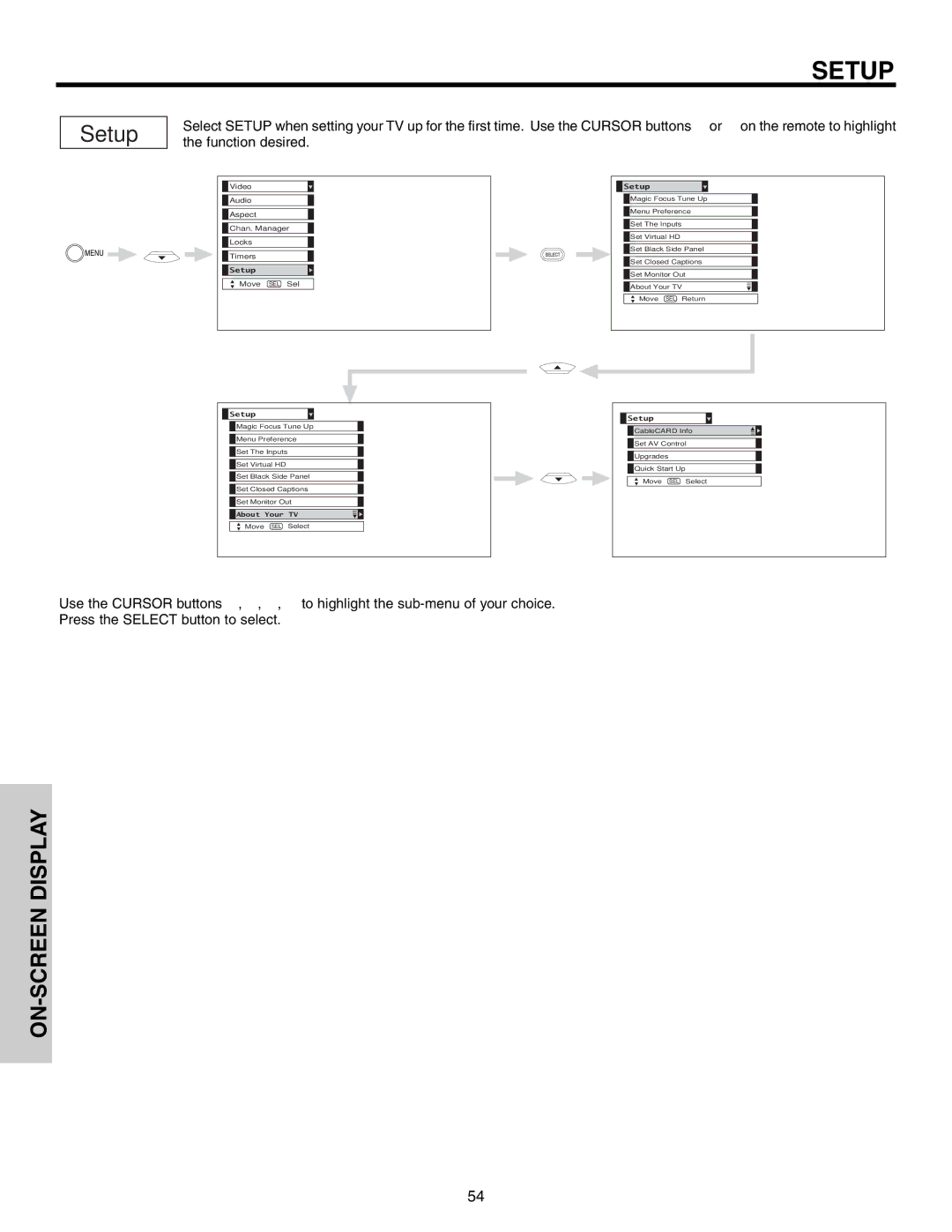 Hitachi 51F710S, 57F710S, 65F710S important safety instructions Setup 