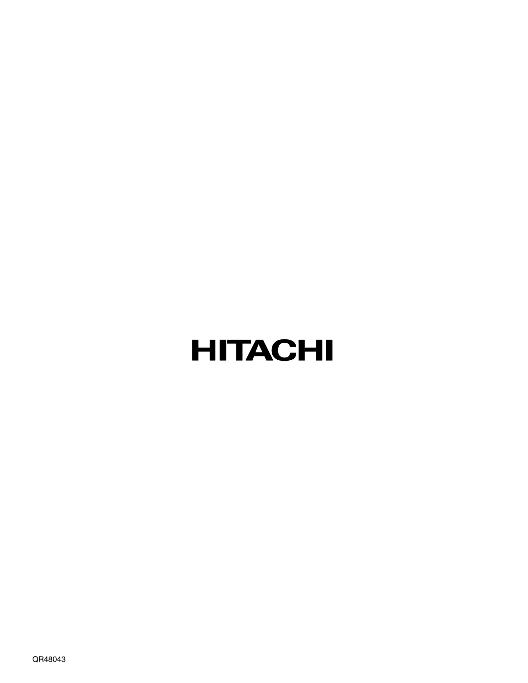 Hitachi 61SWX10B, 53UWX10BA, 61UWX10BA important safety instructions QR48043 