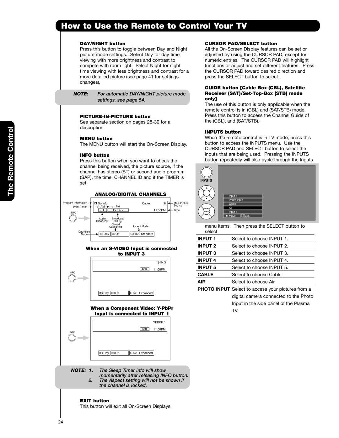 Hitachi 55HDS52, 42HDS52A important safety instructions ANALOG/DIGITAL Channels, Air 