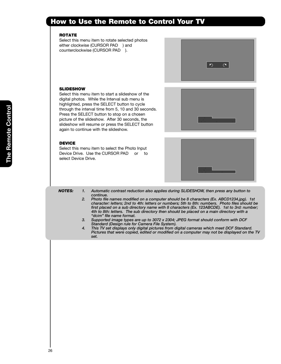 Hitachi 55HDS52, 42HDS52A important safety instructions Rotate 