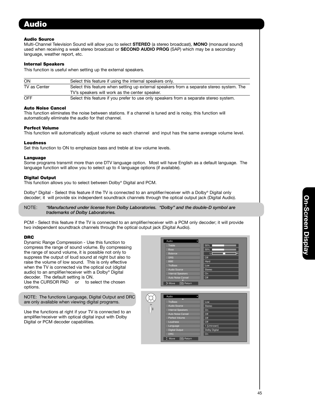 Hitachi 55HDS52, 42HDS52A important safety instructions Drc 