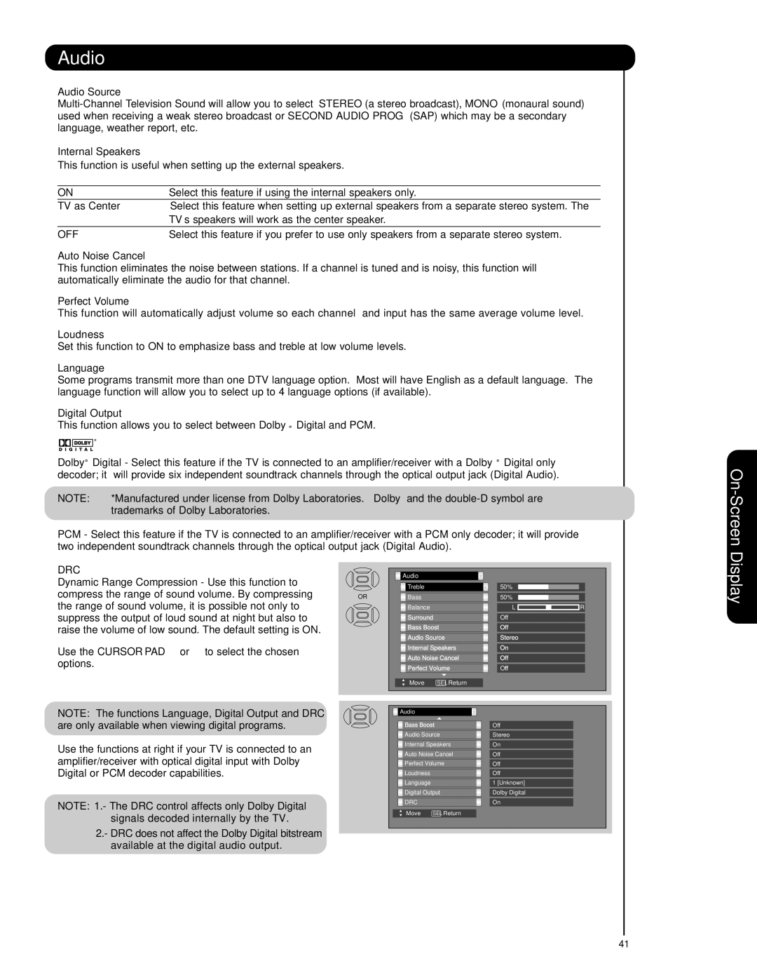 Hitachi 42HDS69, 55HDS69 important safety instructions Drc 