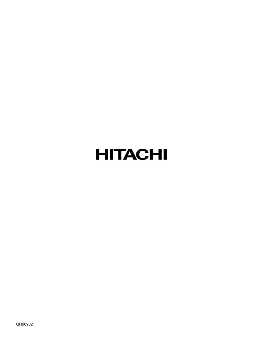 Hitachi 55HDT51, 42HDT51 important safety instructions QR60962 