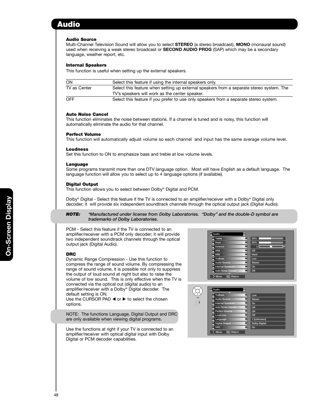 Hitachi 55HDT52 important safety instructions Drc 