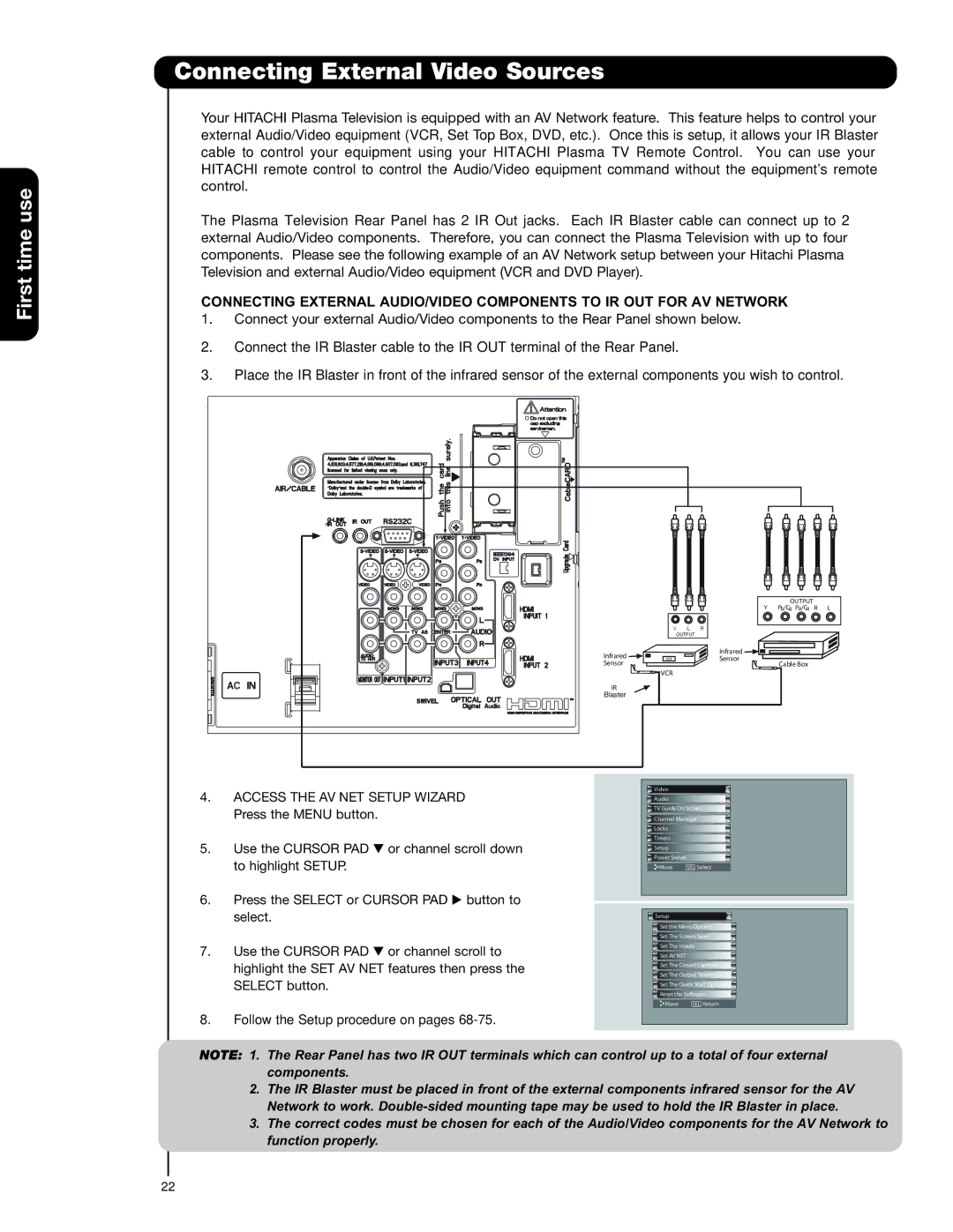 Hitachi 42HDX99, 55HDT79, 42HDT79, 55HDX99 important safety instructions C B P R/C R R L 