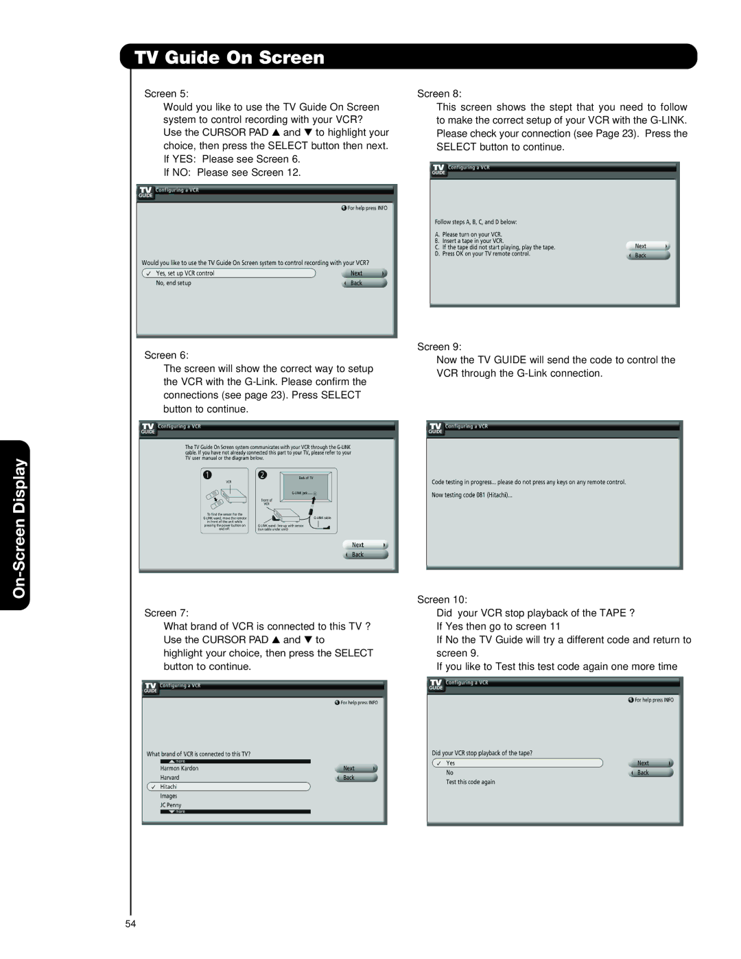 Hitachi 42HDX99, 55HDT79, 42HDT79, 55HDX99 important safety instructions TV Guide On Screen 