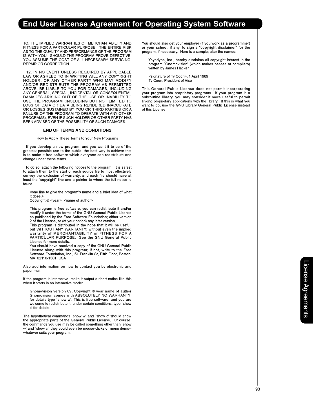 Hitachi 55HDT79 42HDX99 important safety instructions END of Terms and Conditions 