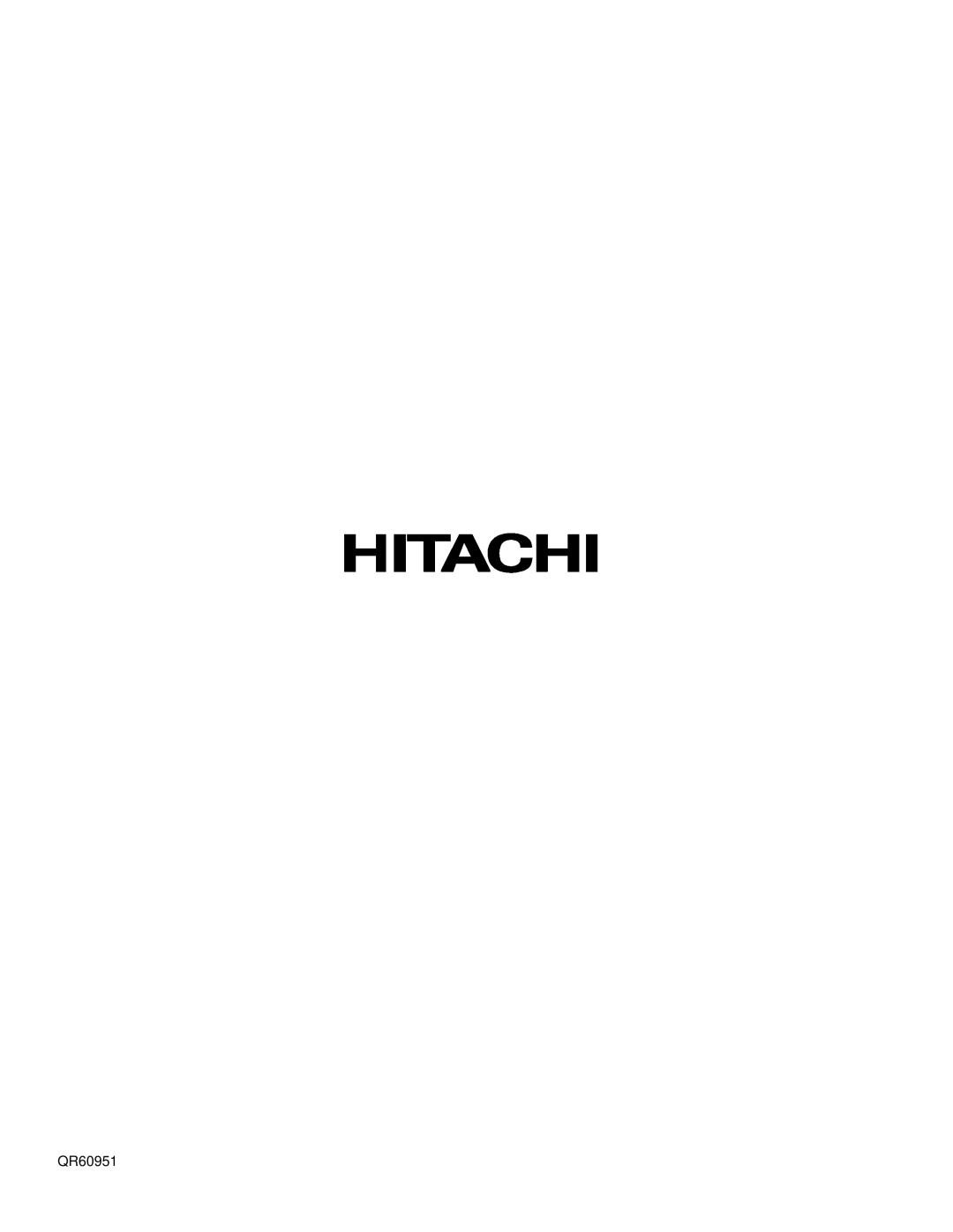 Hitachi 42HDX61, 55HDX61 important safety instructions QR60951 