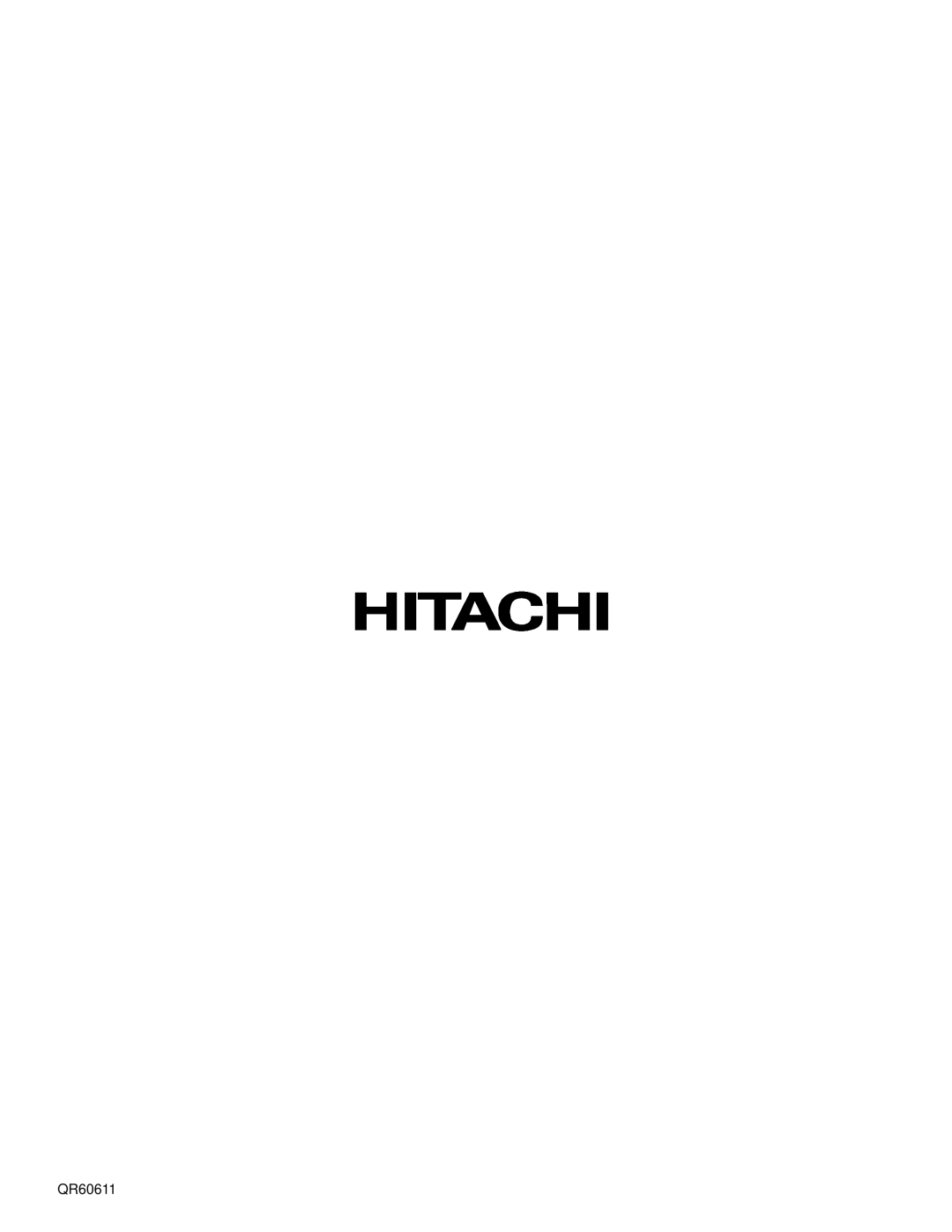 Hitachi 57F510 important safety instructions QR60611 