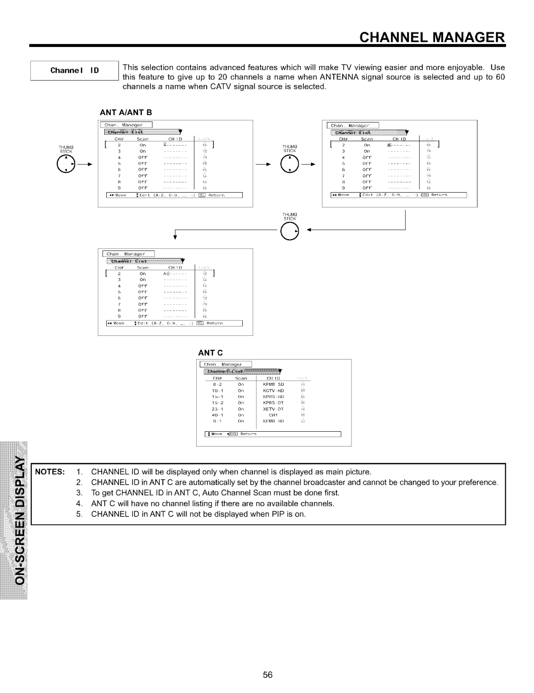 Hitachi 51S700, 57S700, 65S700 important safety instructions Channel 