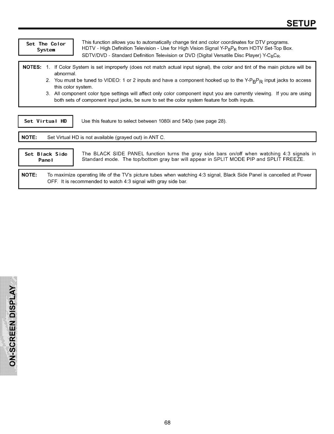 Hitachi 51S700, 57S700, 65S700 important safety instructions Iiiiiiiiiiiiiiiiiiiiiiiiiiiiiiii ! i 