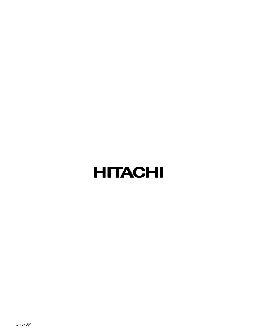Hitachi 57T500A important safety instructions QR57061 