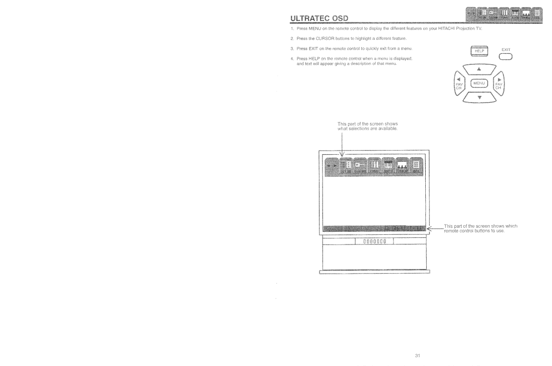 Hitachi 70SBX74B, 60SBX72B, 50UX52B/53K, 50SBX70B, 60UX54B/55K, 46UX50B/51K manual 