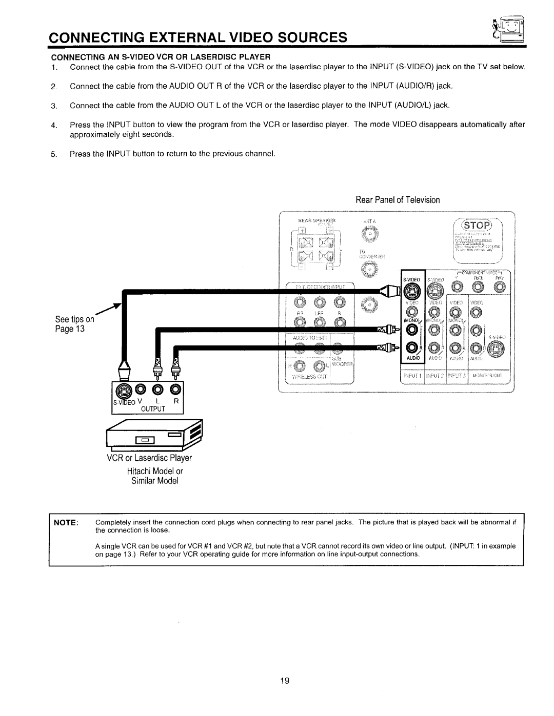 Hitachi 53SDX89B, 60SDX88B manual 