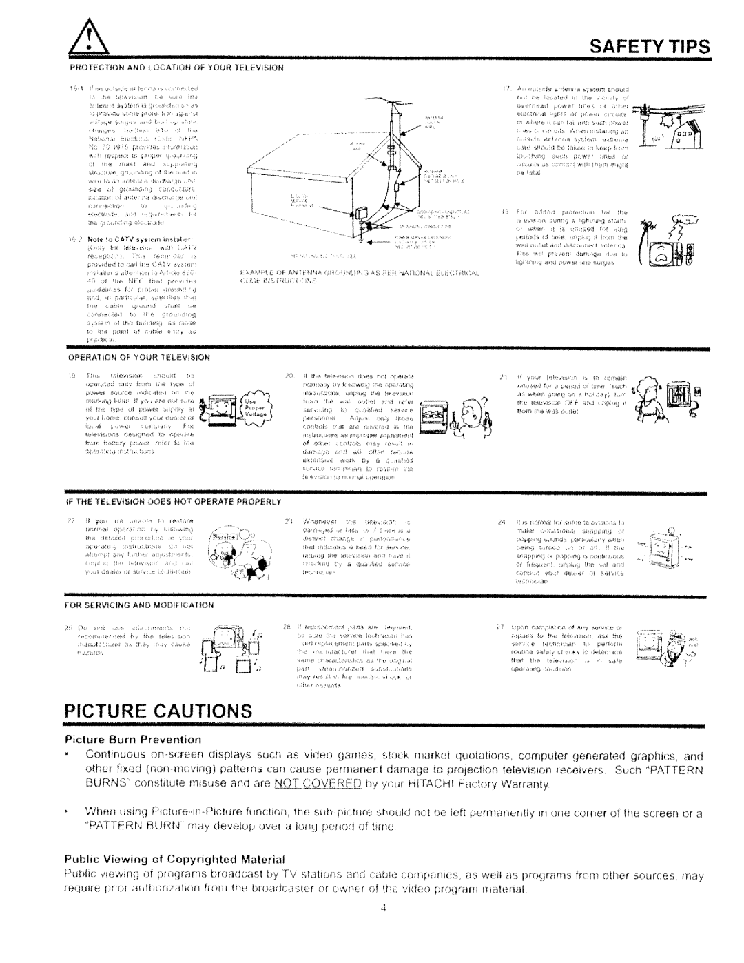 Hitachi 60SDX88B, 53SDX89B manual 