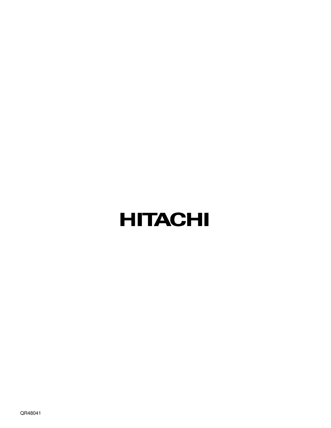 Hitachi 61UWX10B important safety instructions QR48041 