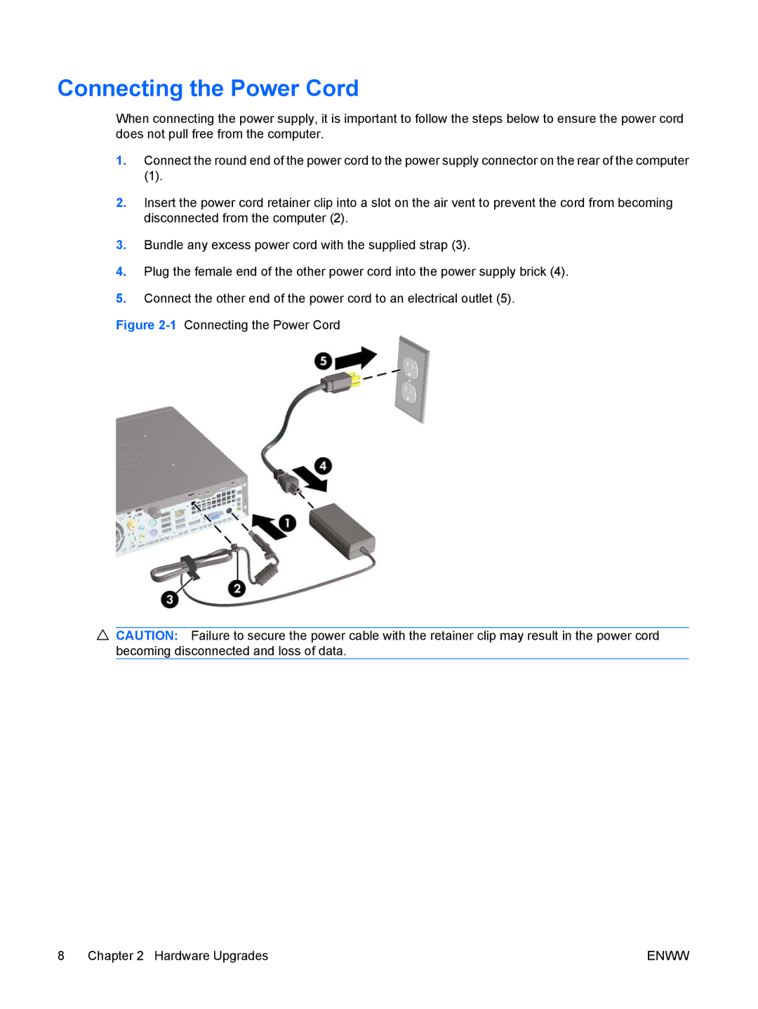 Hitachi 8000 manual 1Connecting the Power Cord Hardware Upgrades 