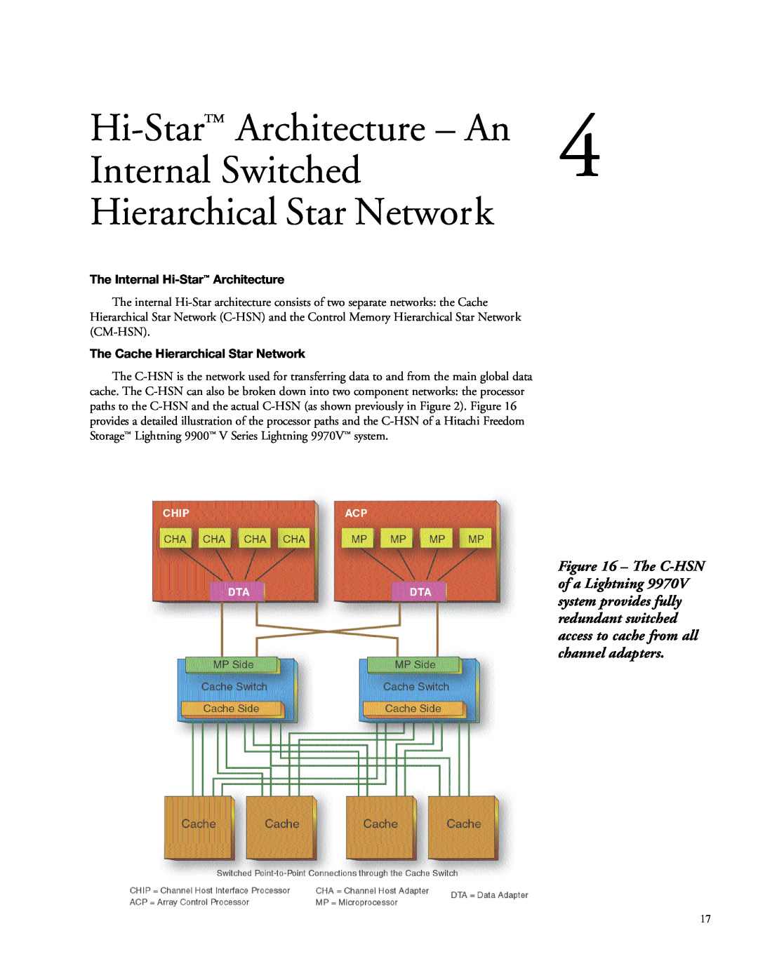 Hitachi 9900 Hi-Star Architecture – An, Internal Switched, Hierarchical Star Network, The Internal Hi-Star Architecture 