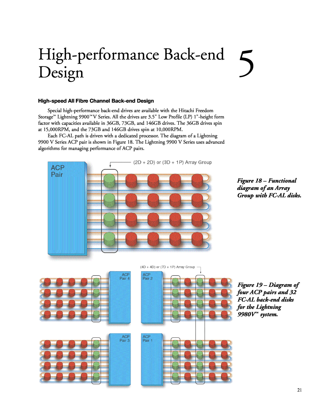 Hitachi 9900 manual High-performance Back-end 5 Design, High-speedAll Fibre Channel Back-endDesign 