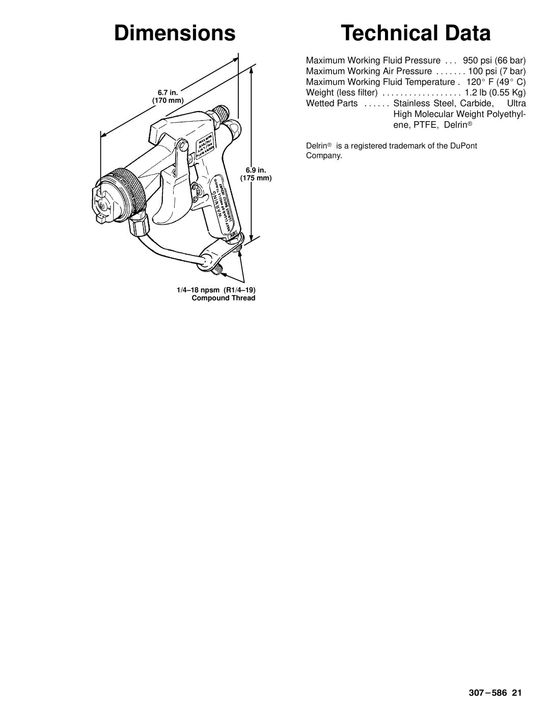 Hitachi AA 2000 dimensions Dimensions, Technical Data 