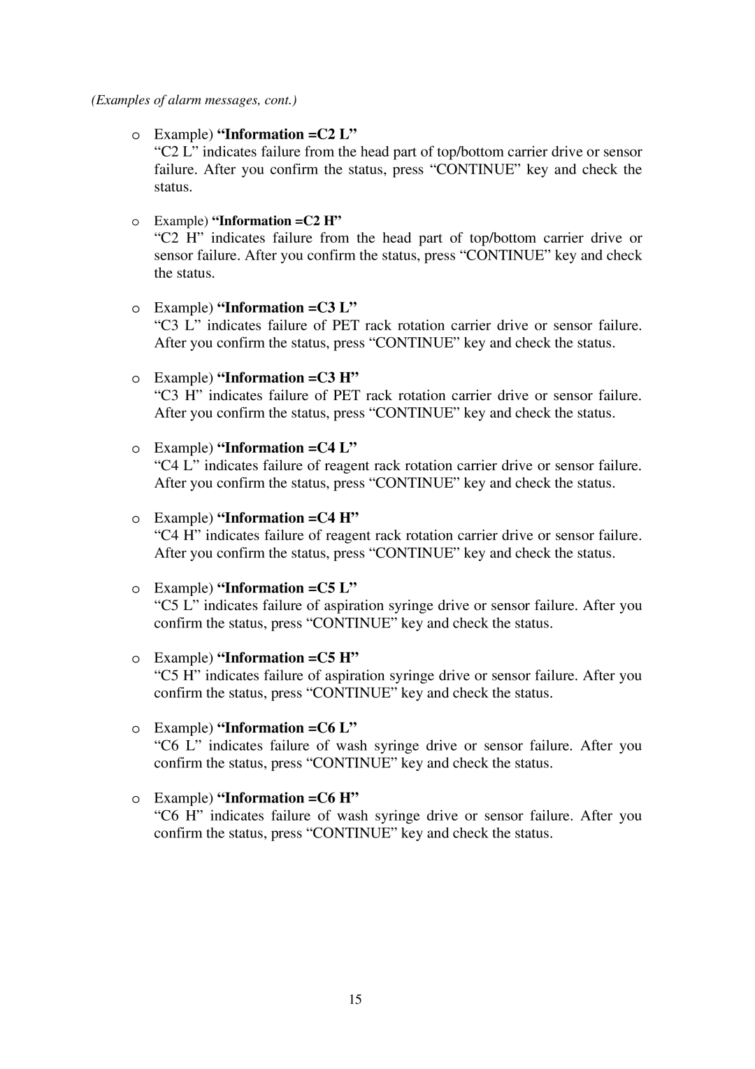 Hitachi AP 720STM manual Example Information =C2 L 