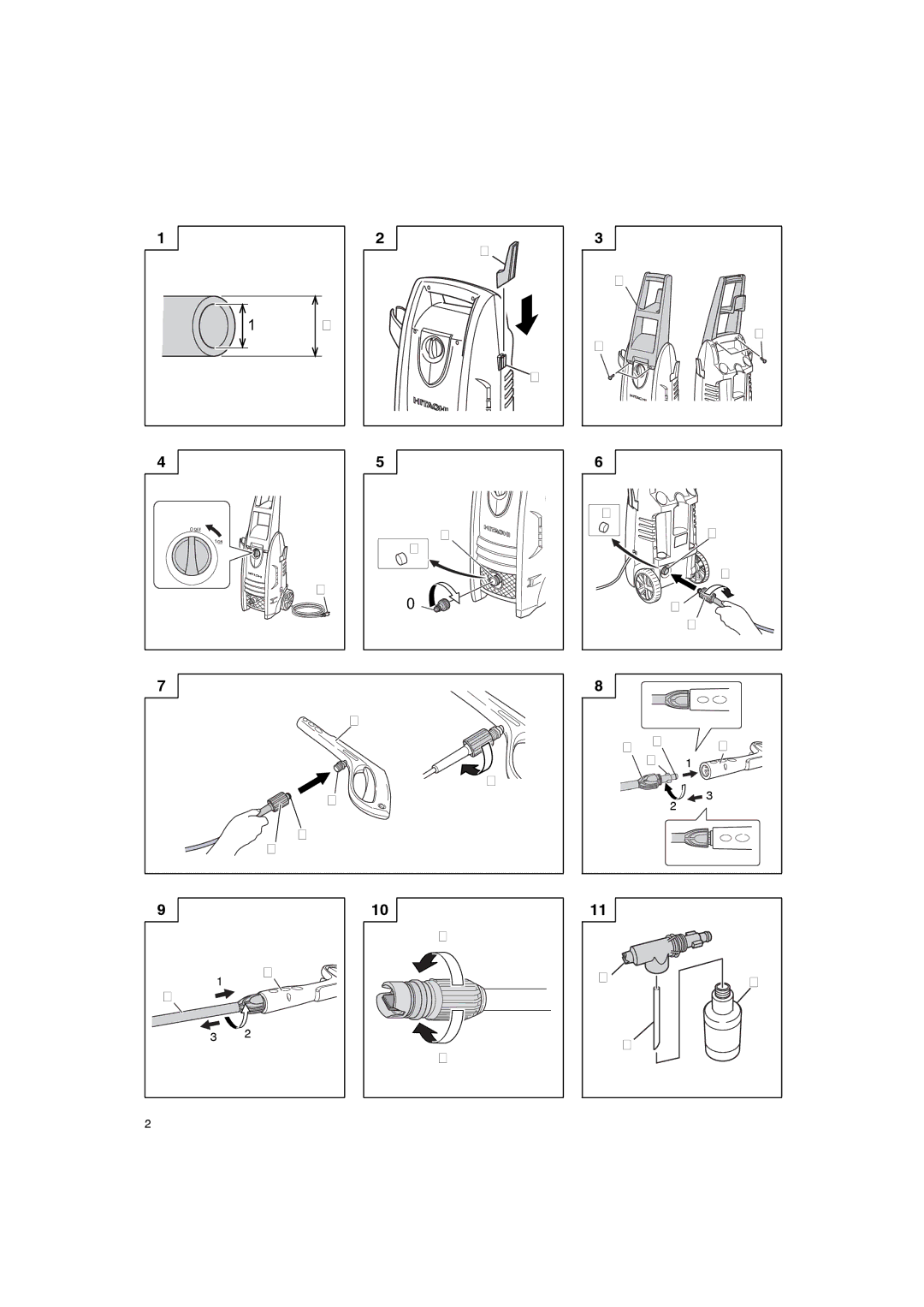 Hitachi AW 130 manual 