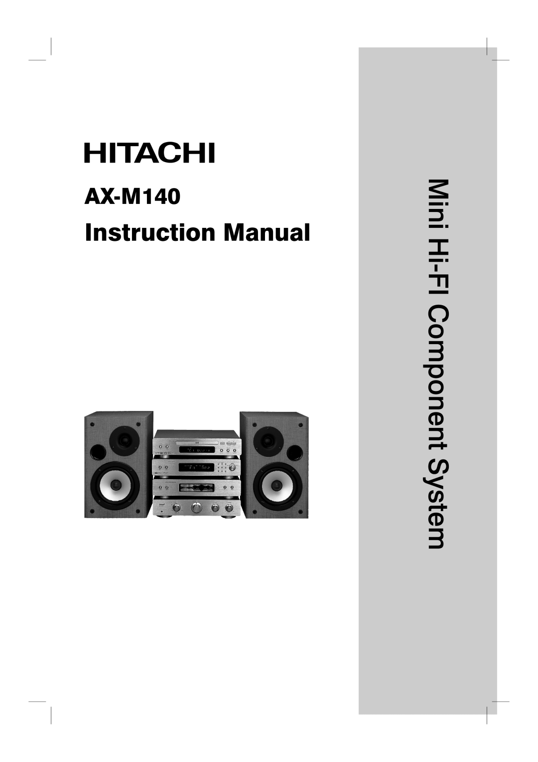 Hitachi AX-M140 manual 