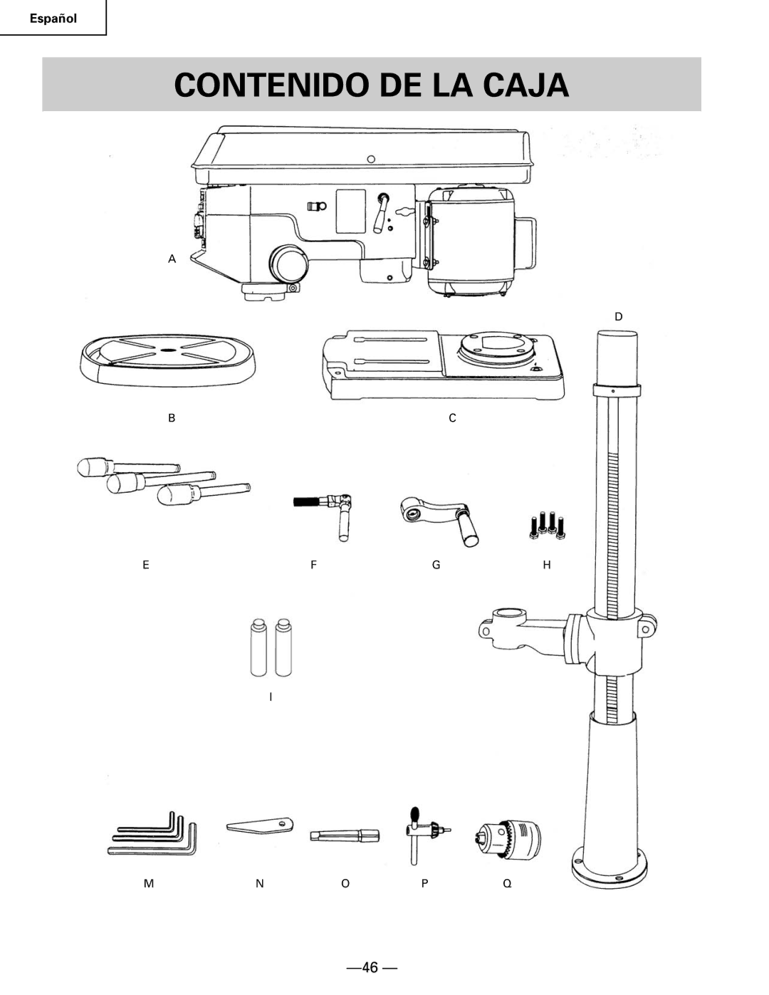 Hitachi B 16RM instruction manual Efgh Mnopq 