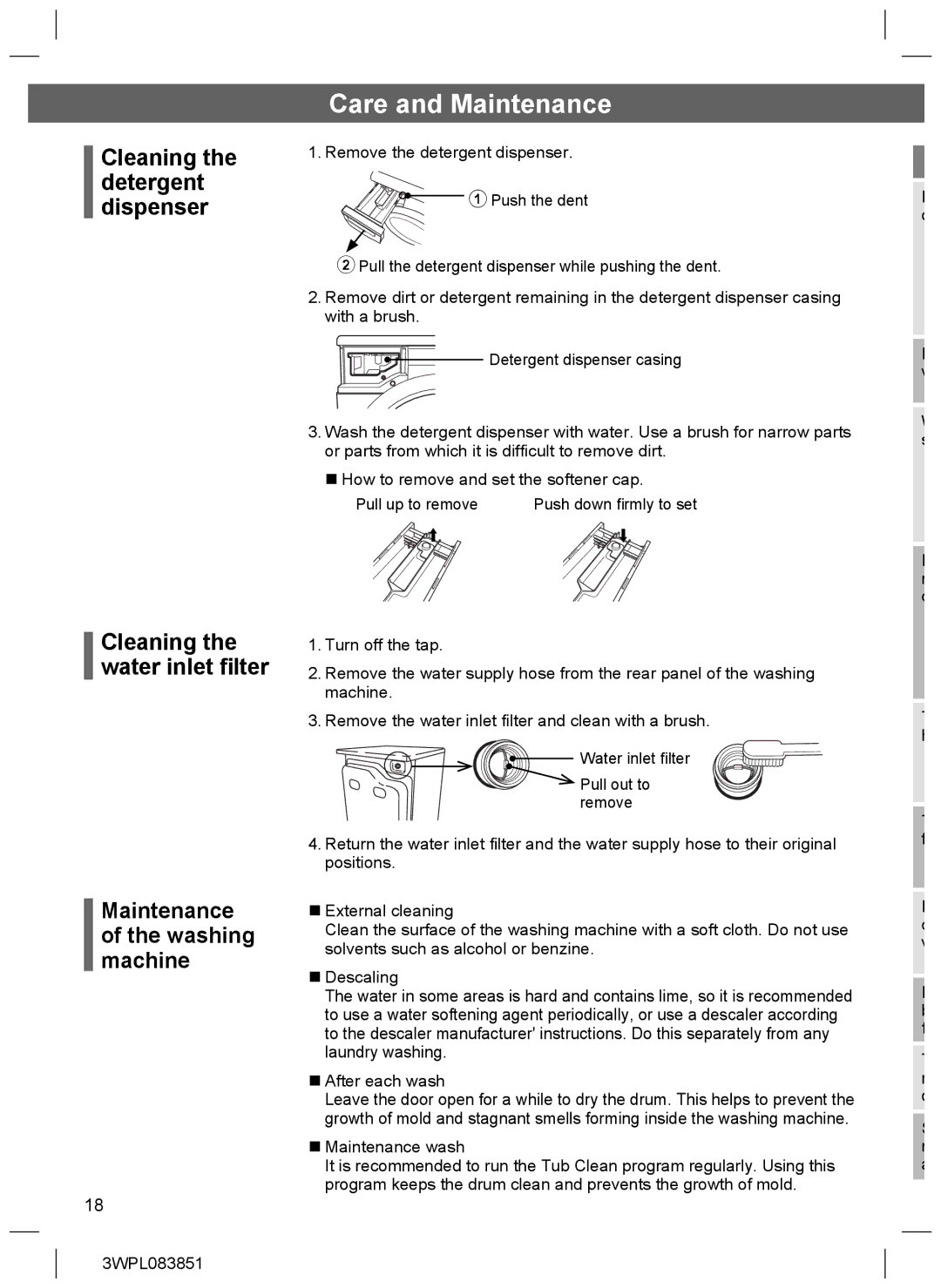 Hitachi BD-W75SAE installation instructions Push down ﬁrmly to set 