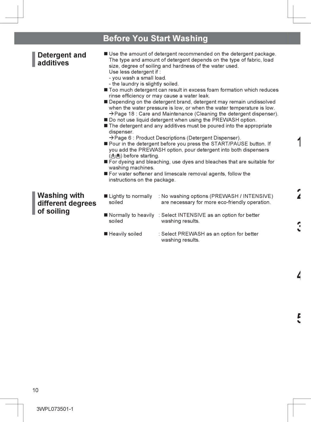 Hitachi BD-W80MV installation instructions Before You Start Washing 