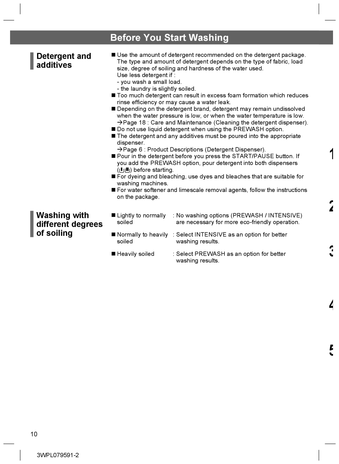 Hitachi BD-W80PAE installation instructions Before You Start Washing 