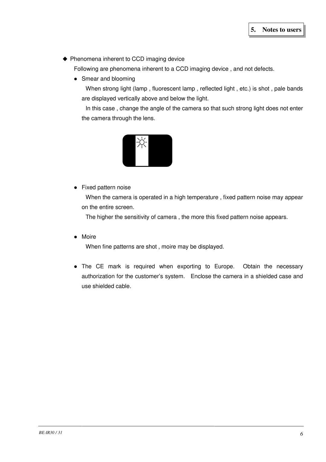 Hitachi BE-IR30, BE-IR31 manual 