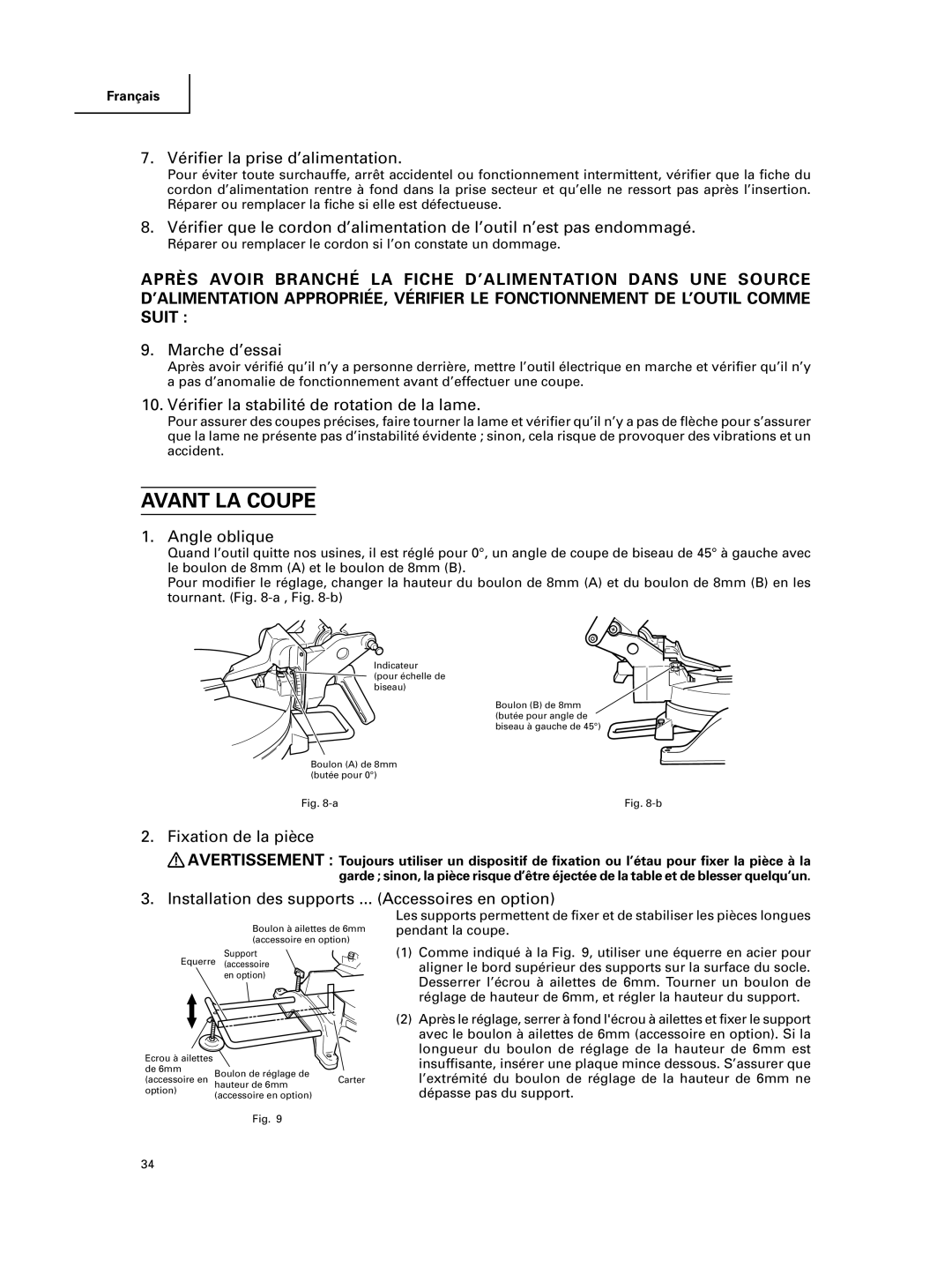 Hitachi C 10FCE instruction manual Avant LA Coupe 