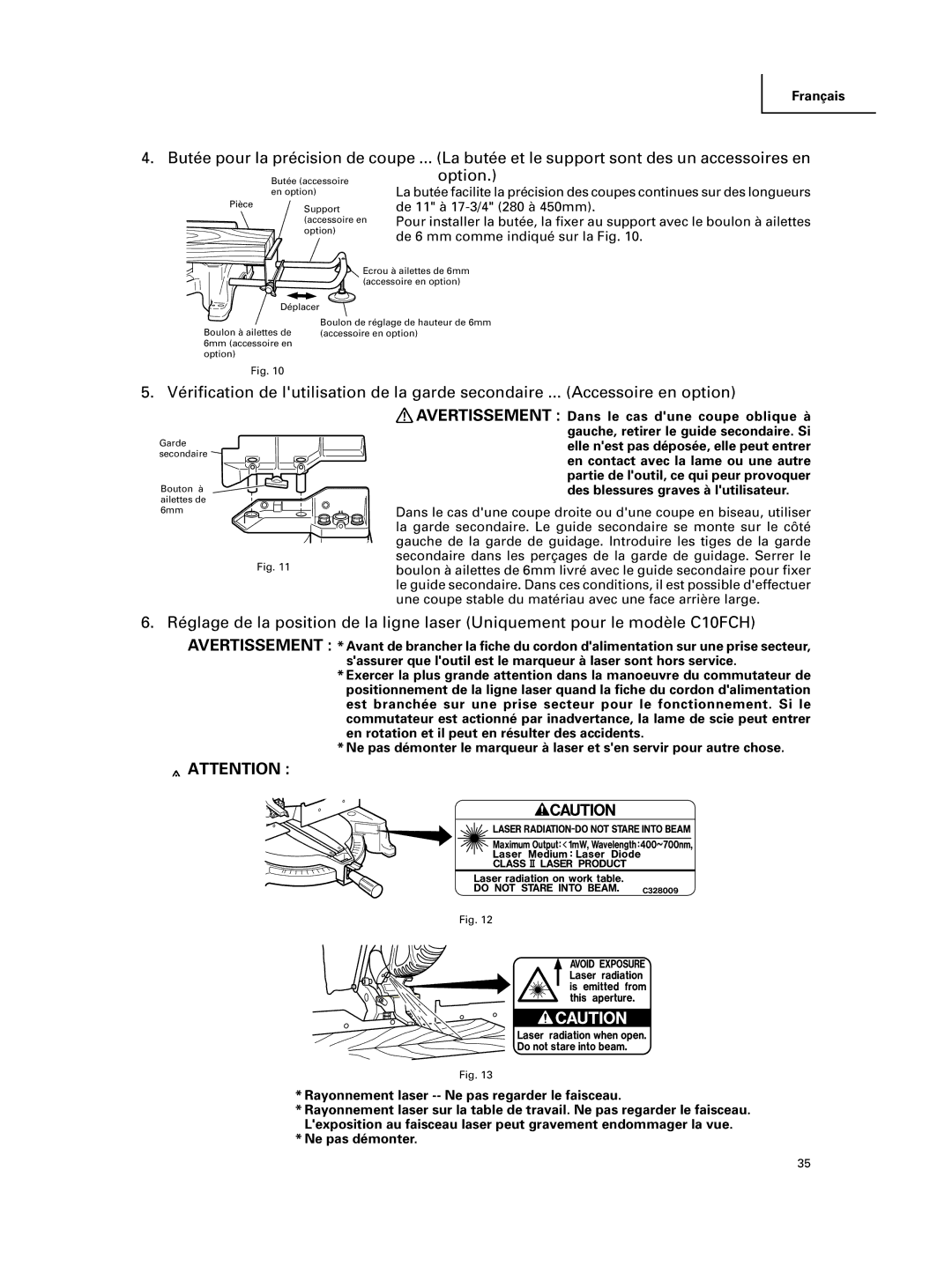 Hitachi C 10FCE instruction manual Une coupe stable du matériau avec une face arrière large 