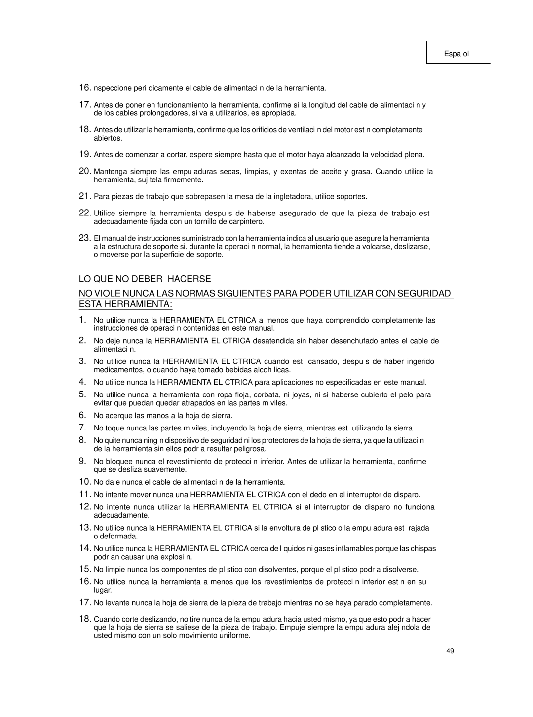 Hitachi C 10FCE instruction manual Español 