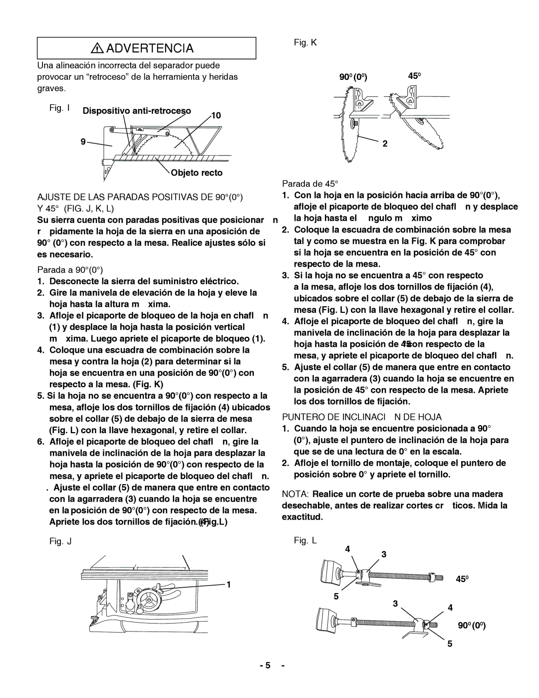 Hitachi C 10RA3 Provocar un retroceso de la herramienta y heridas, Graves, Parada a, Puntero DE Inclinación DE Hoja 