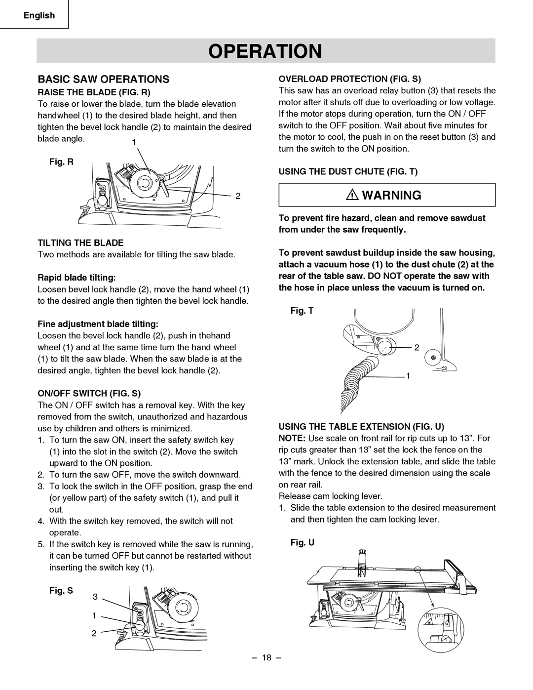 Hitachi C 10RB instruction manual Basic SAW Operations 