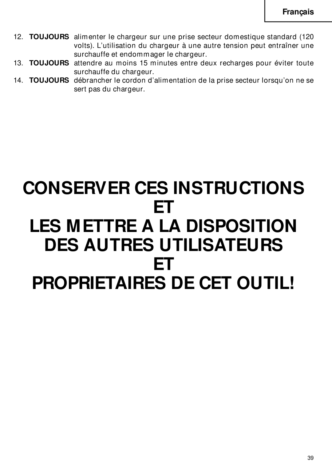 Hitachi C 6DC2 instruction manual Français 