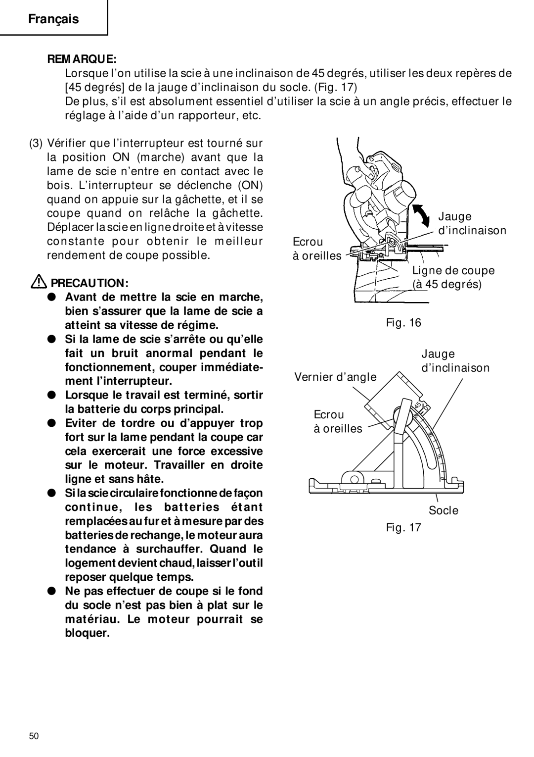 Hitachi C 6DC2 instruction manual Oreilles Socle 