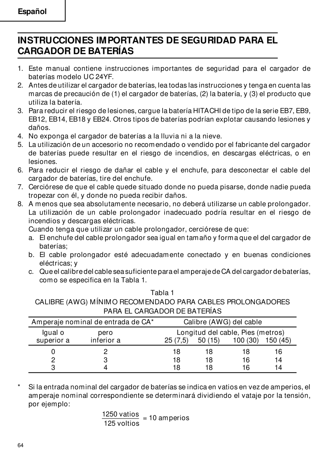 Hitachi C 6DC2 instruction manual 100 150 